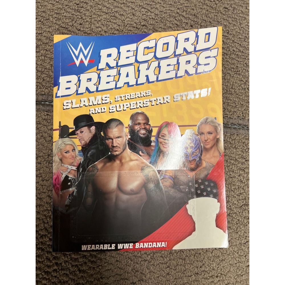 WWE Record Breakers Slams Streaks and Superstar Stats Scholastic Book Bandana